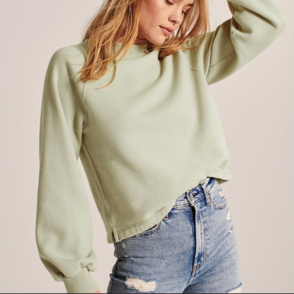 Abercrombie Mini Mockneck Sweatshirt - Size XS